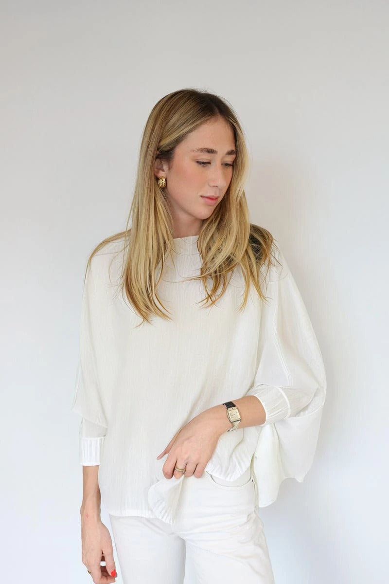 Knitted and Simple Plain Sweater - TS2355