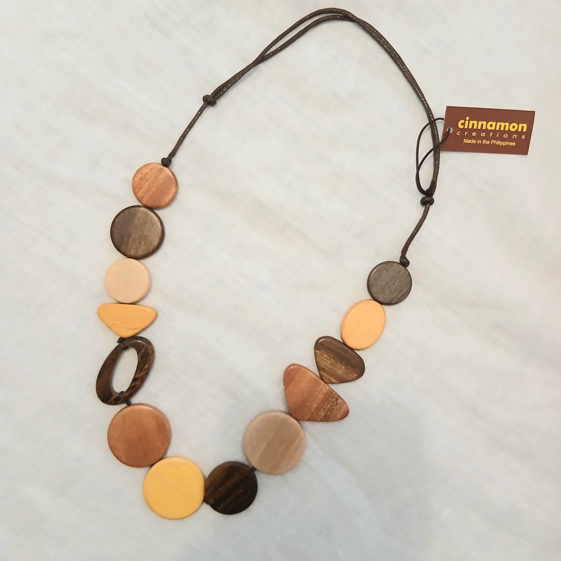Wooden Beaded Necklace - N7-1164W
