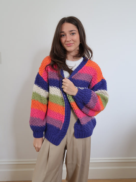 Multi Color Palme Cardigan
