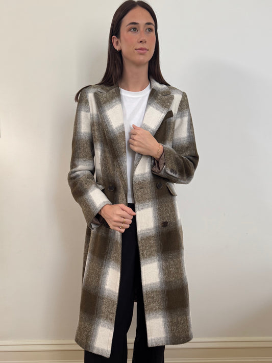 POLYESTER BLEND COAT - GREEN