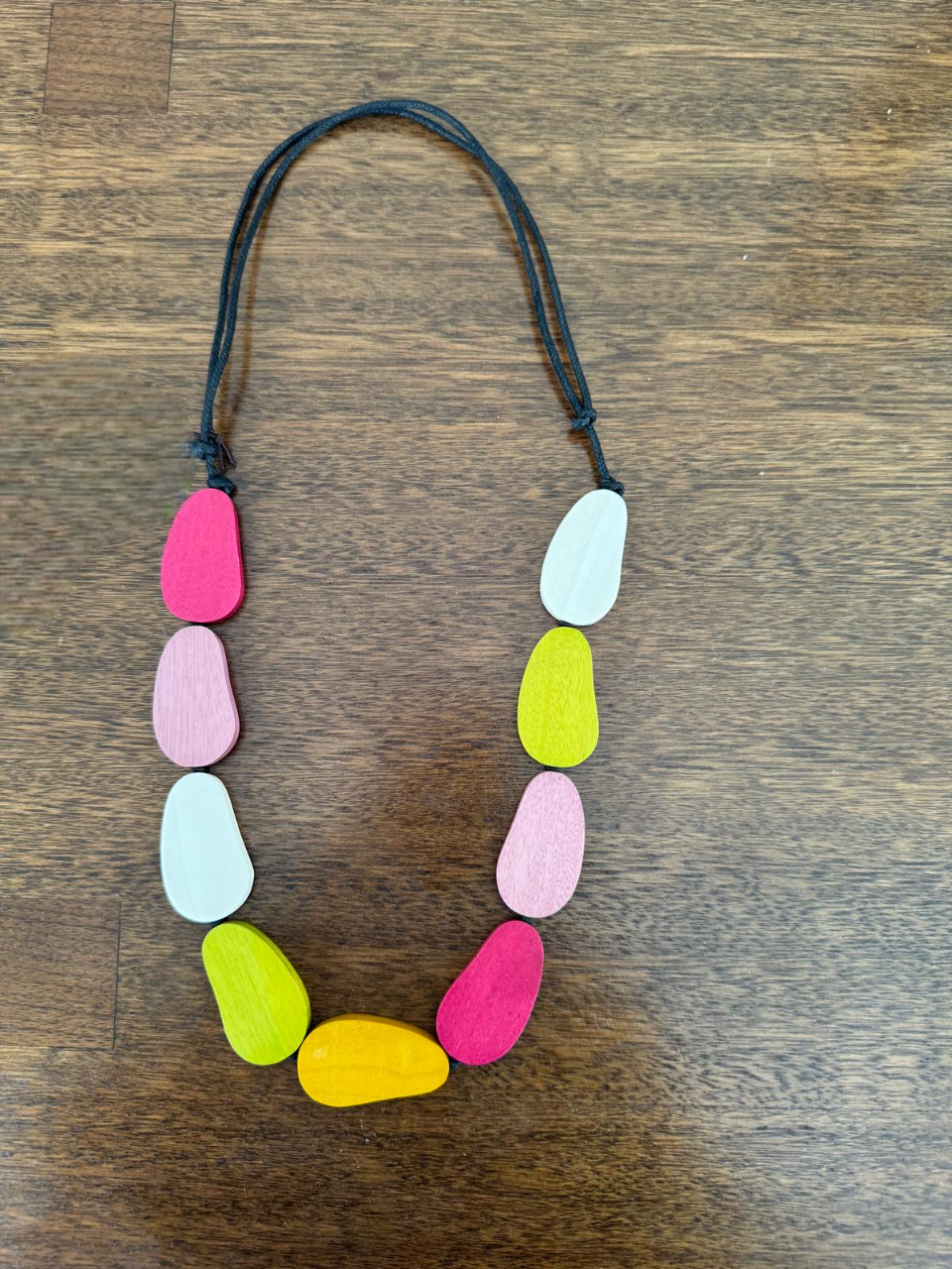 Colourful Wooden Beaded Necklace N7-1043AEJUH