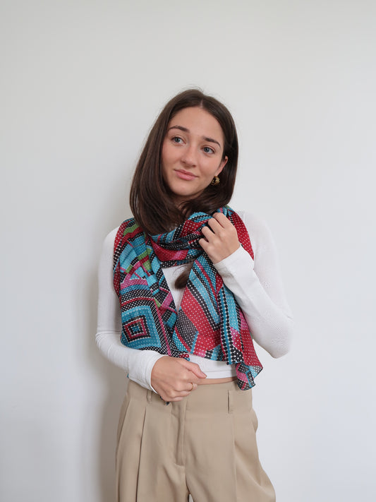 SILK SCARF - MULTI COLOR