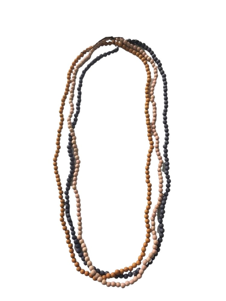 Boho Style Necklace with Wooden Beads N6-3553GJH