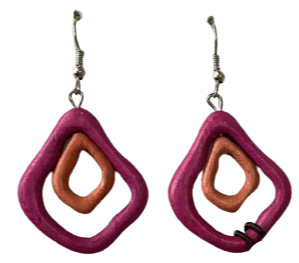 Artistic Diamond Shaped Earrings E6-5941