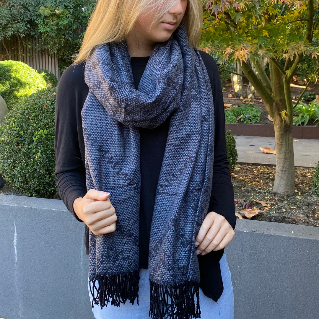 Long Oversized Scarf - 26-198