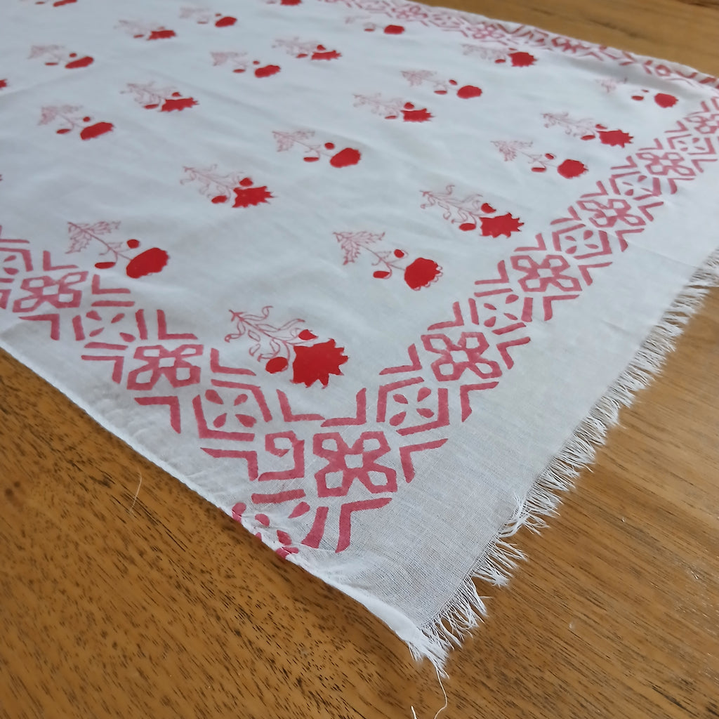 Flowers and Creative Design - Pure Cotton Scarf 16316