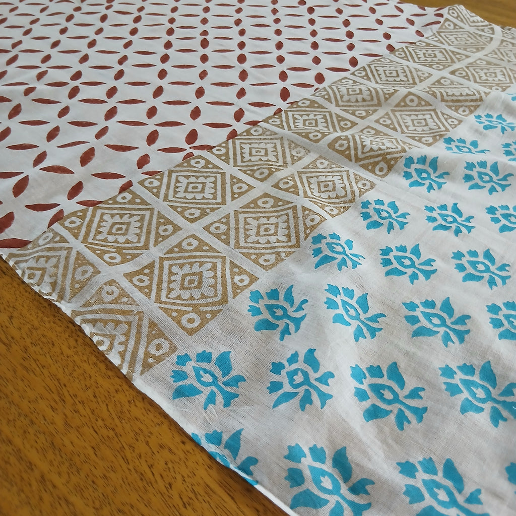 Bright blend of Colours - Pure Cotton Scarf 16718