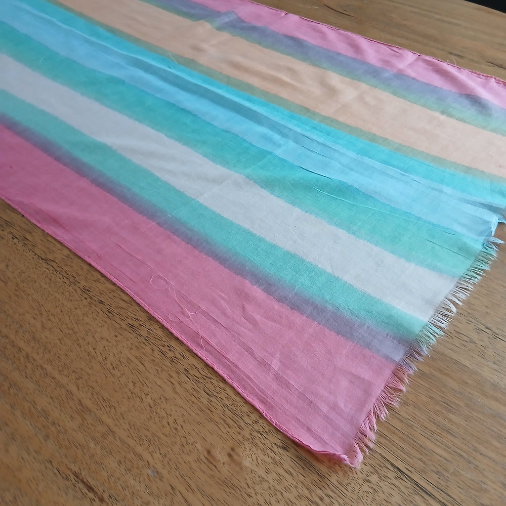 Blending Striped Dye - Pure Cotton Scarf 16028