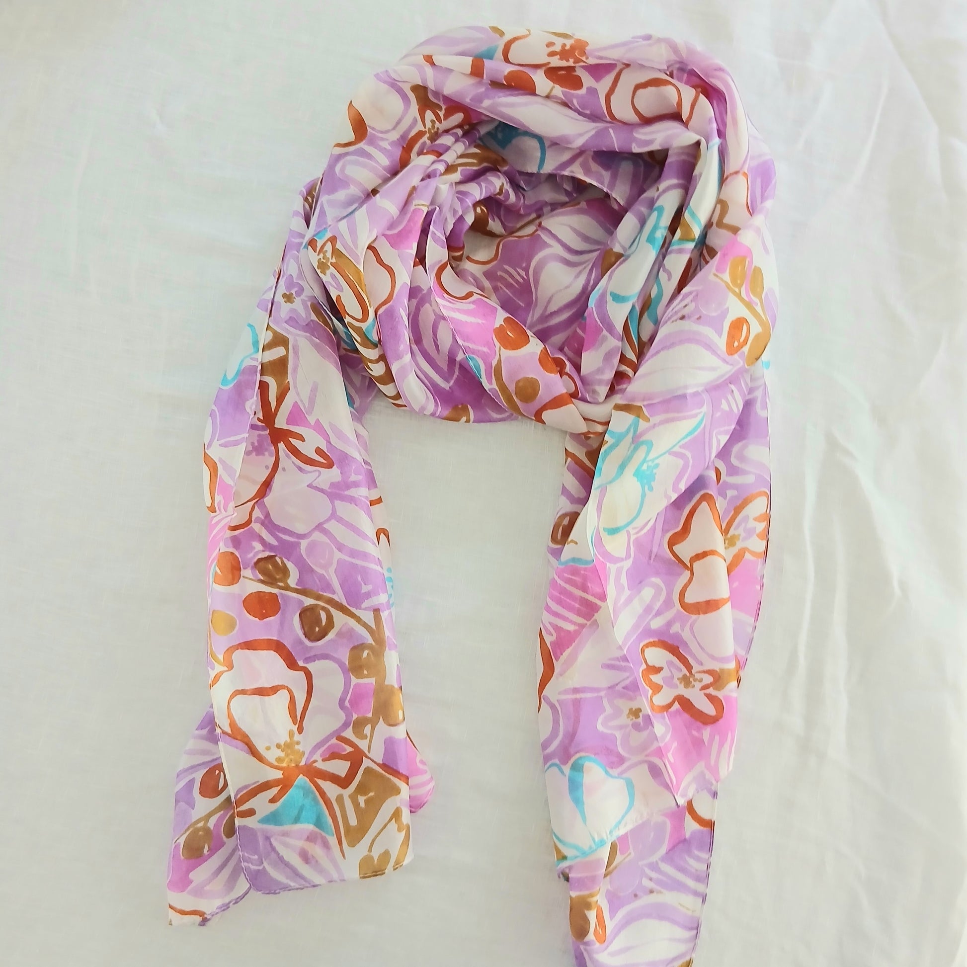 Pastel Lilac Silk Scarf PS-1164/L