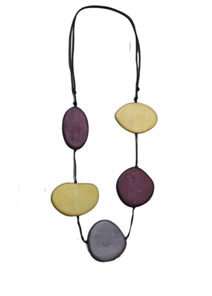 5 Wooden Beads Necklace Multi-Colour n6-2314
