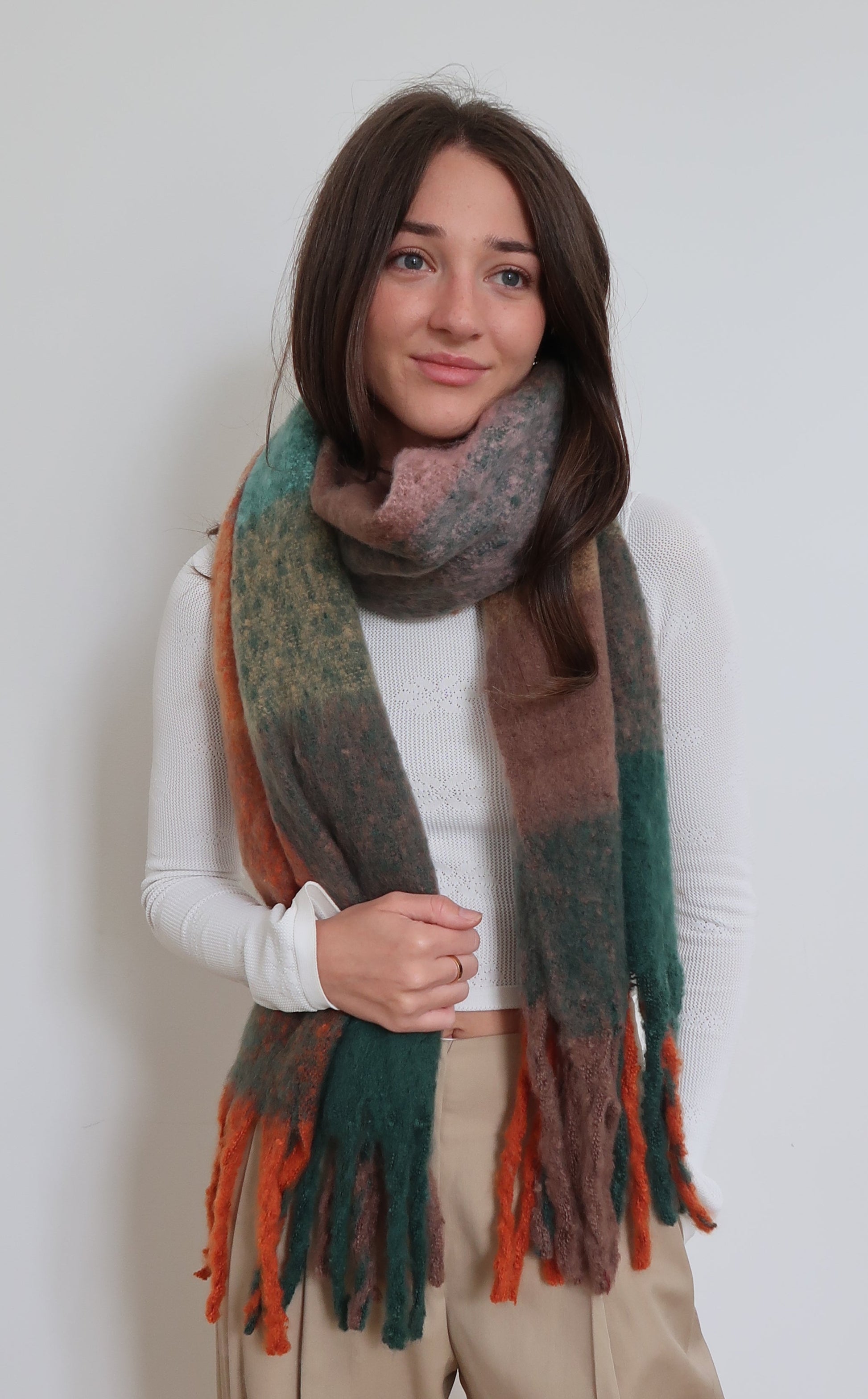 Thick and Soft Blanket Scarf 332299