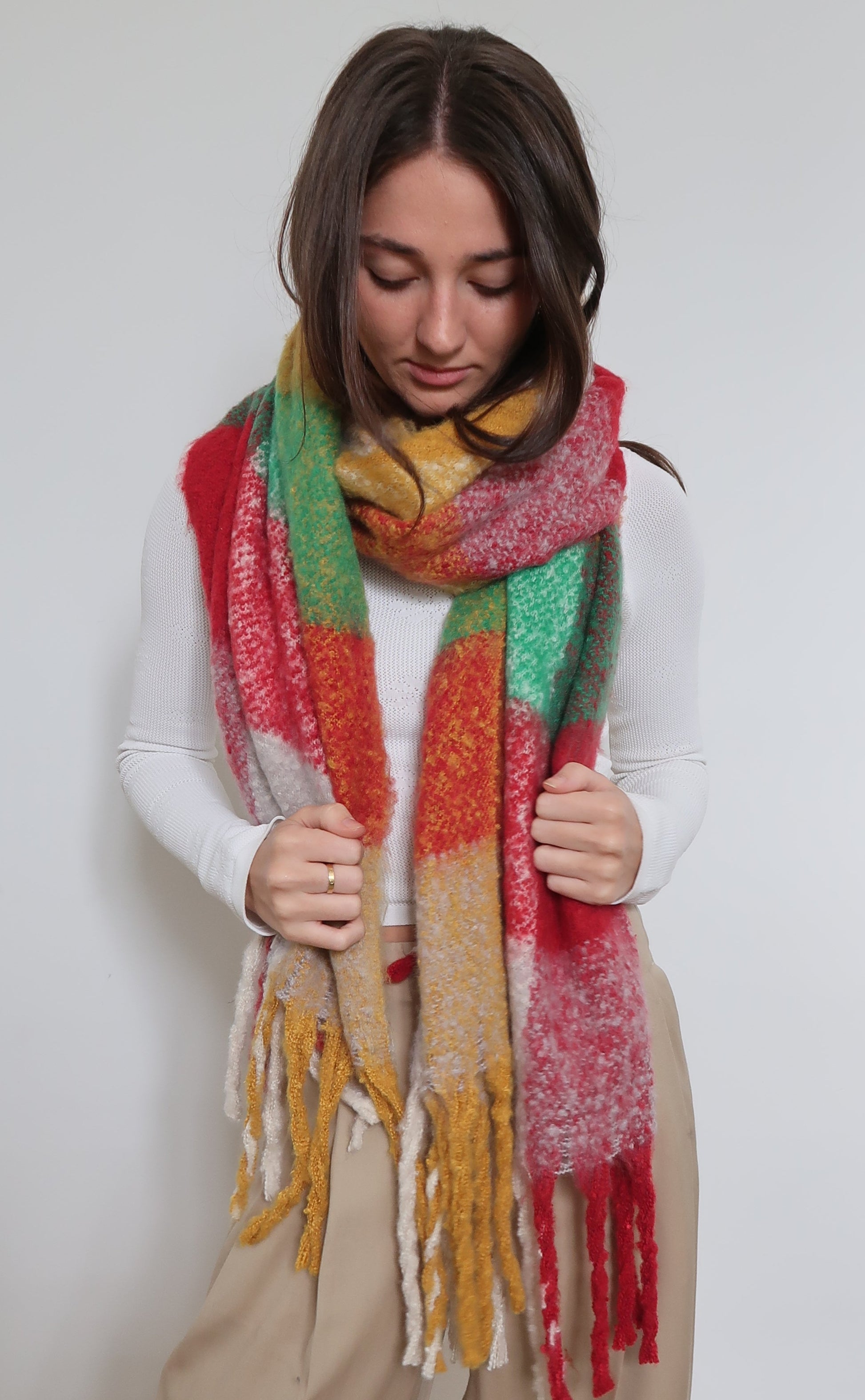 Thick and Soft Blanket Scarf 332299