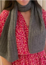 Narrow Scarf Zig Zag Knit 332333