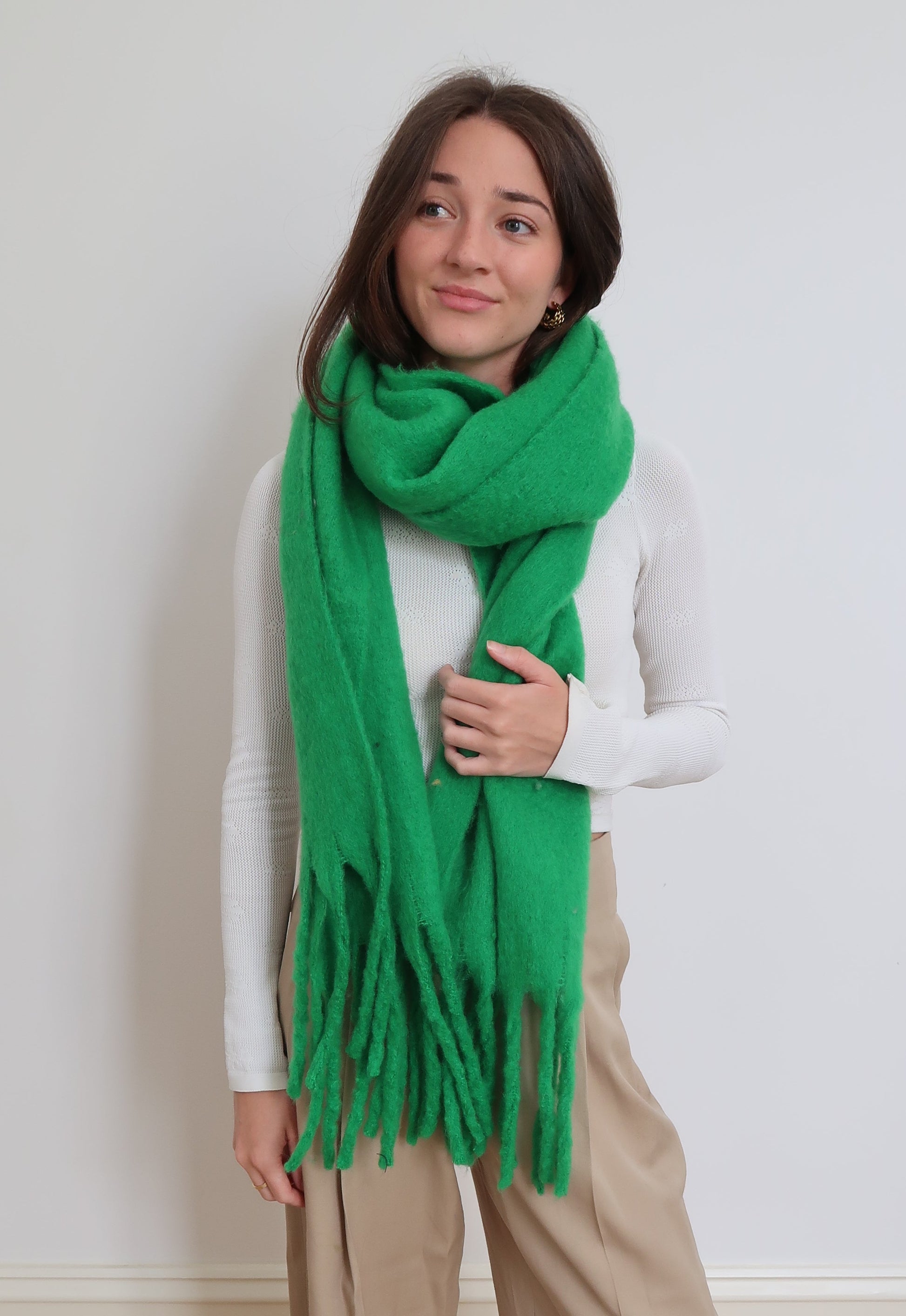 Soft Blanket Winter Scarf - Green 332352