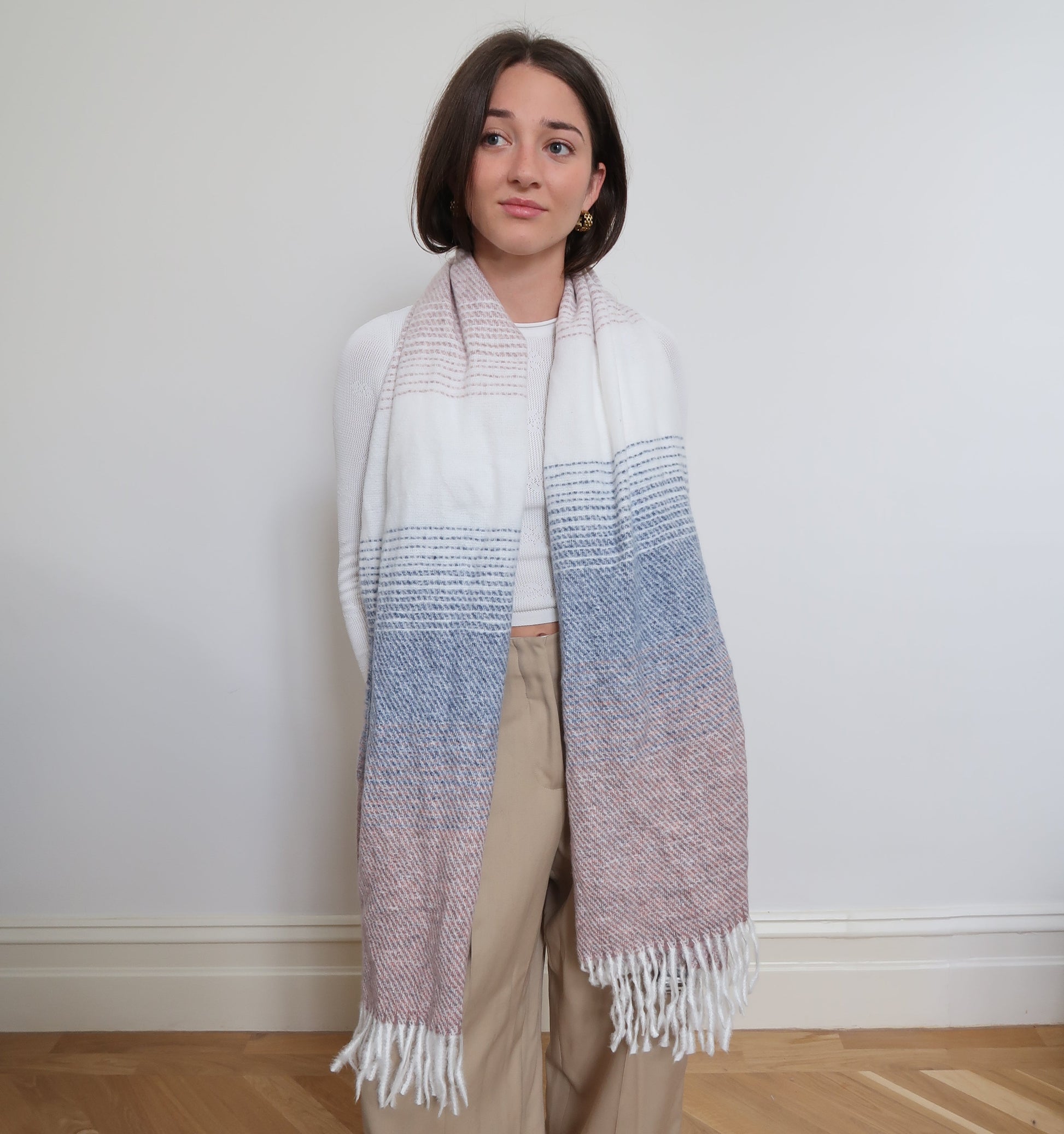 Soft Pink Winter Scarf - 332360