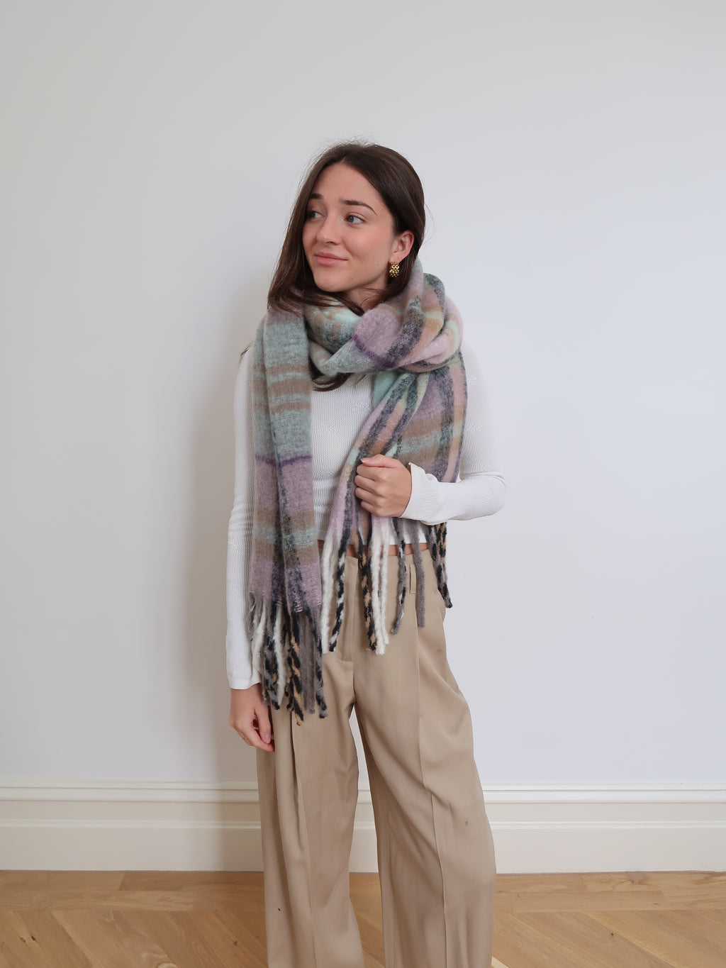 Thick Blanket Scarf Print - 332480