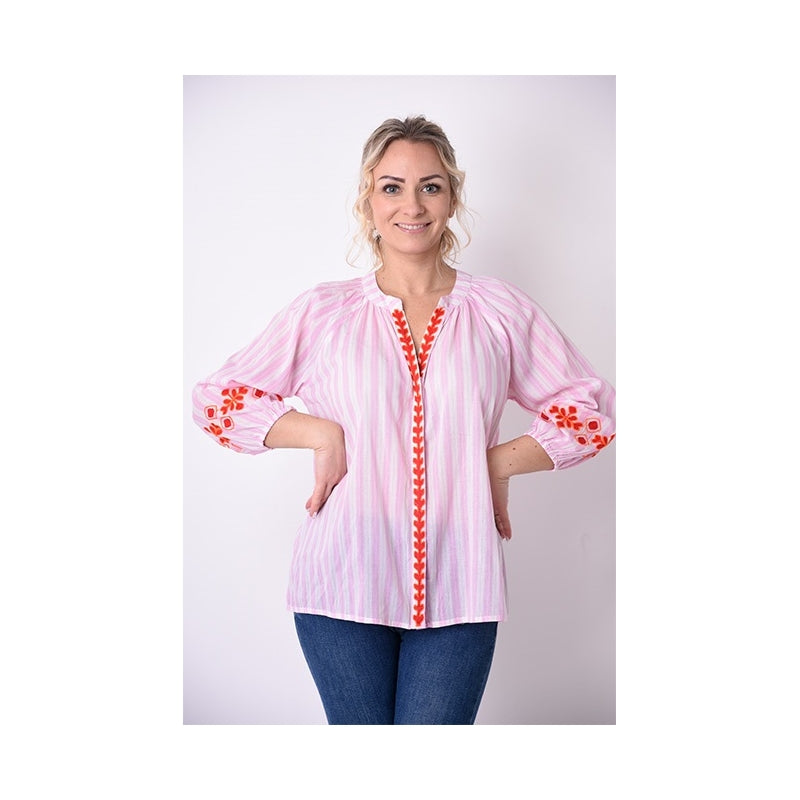 PRE-ORDER - 3/4 Sleeves Cotton Chemise - 68010-0401