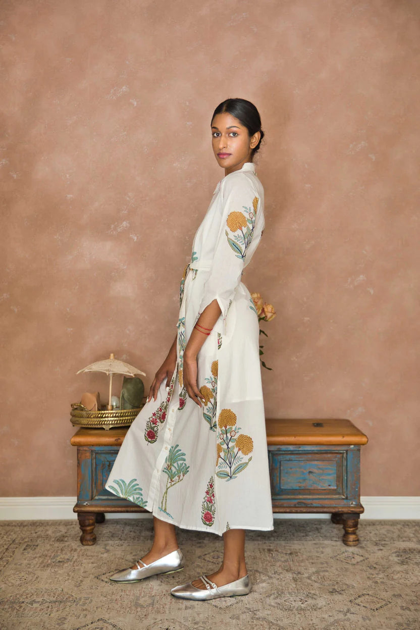 Bella Shirt Dress - Buttoned Dress or Kimono DS6003 Pure Cotton