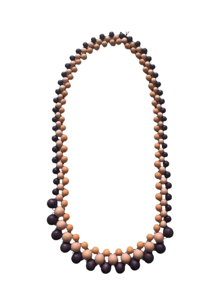 Wooden Beads Layered Together N6-3565