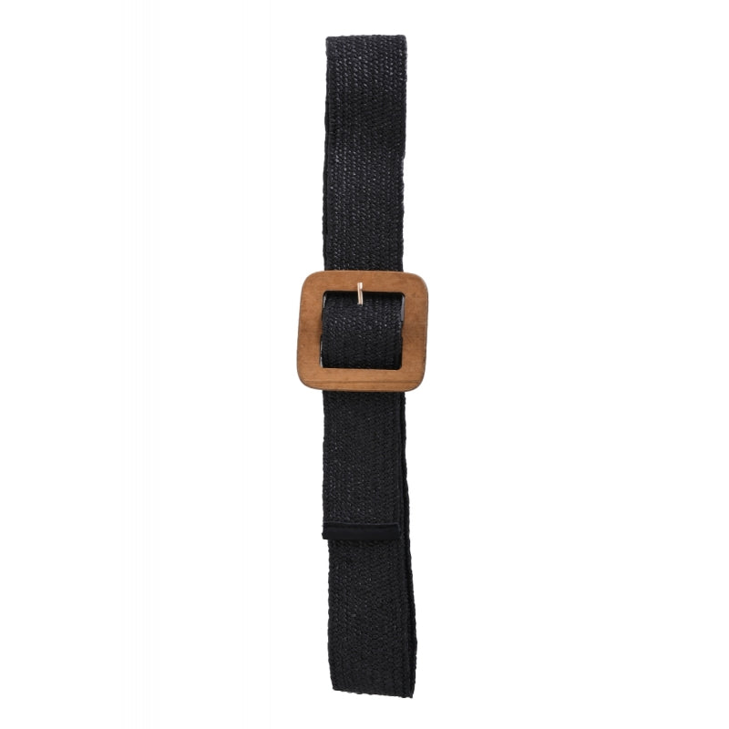 Braided Belt with Wooden Buckle 64186