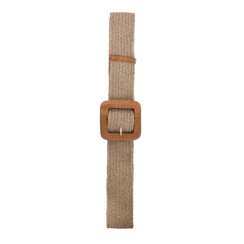 Braided Belt with Wooden Buckle 64186