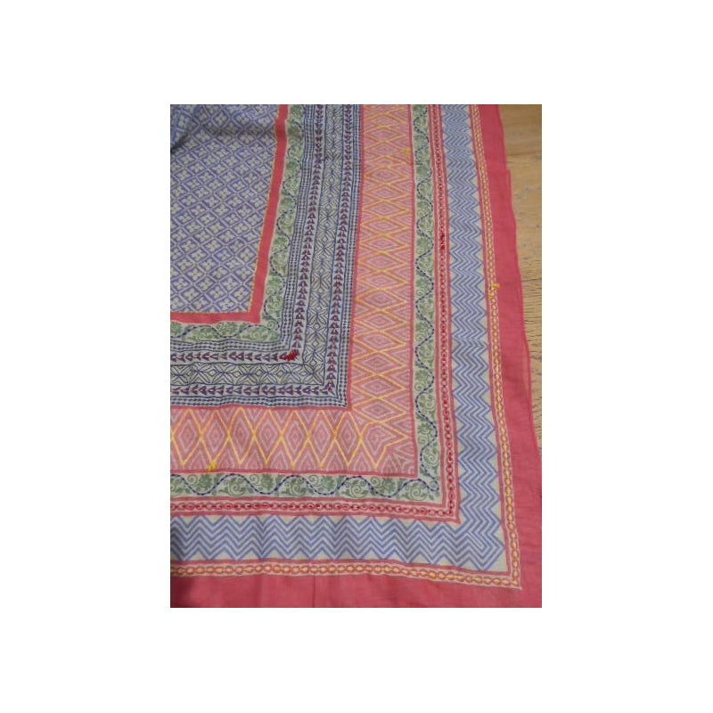Palme Mosaic Embroidered Cotton Scarf - 66083