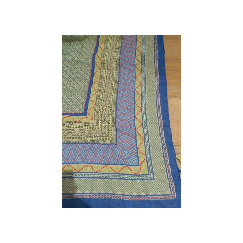 Palme Mosaic Embroidered Cotton Scarf - 66083