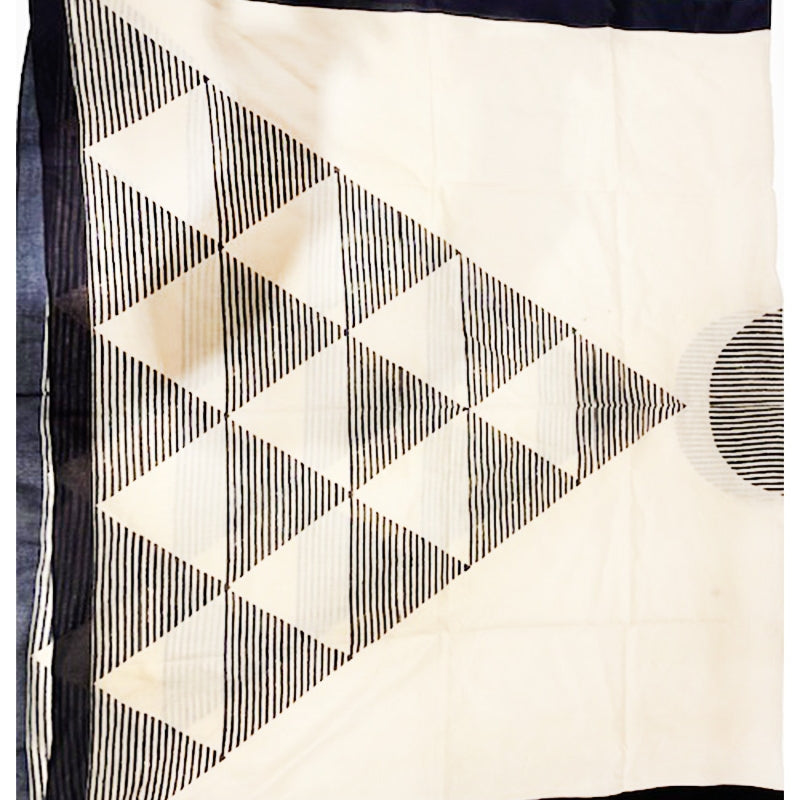 Pyramids Cotton Scarf and Tassels - 66205