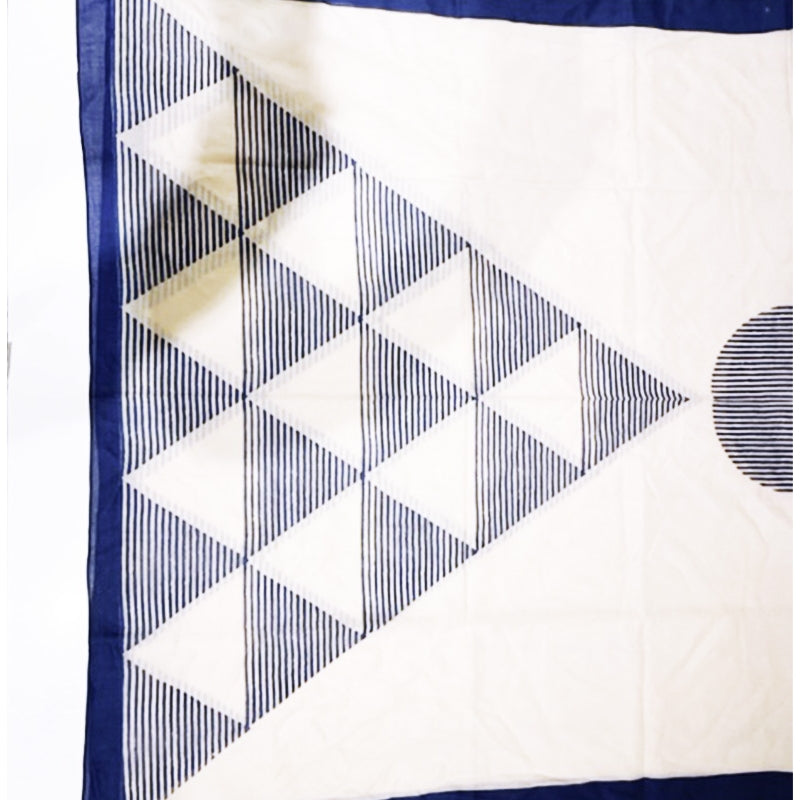 Pyramids Cotton Scarf and Tassels - 66205