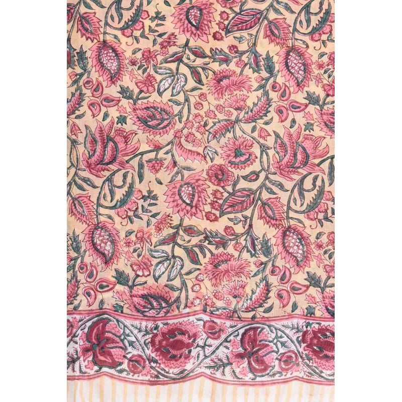 Palme Square Cotton Block Print - 66447