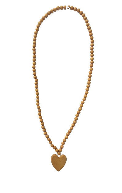 Long Beaded Heart Necklace N6-5896