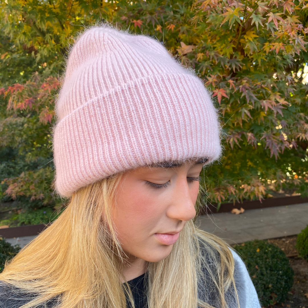 Angora mix Beanie - 7053