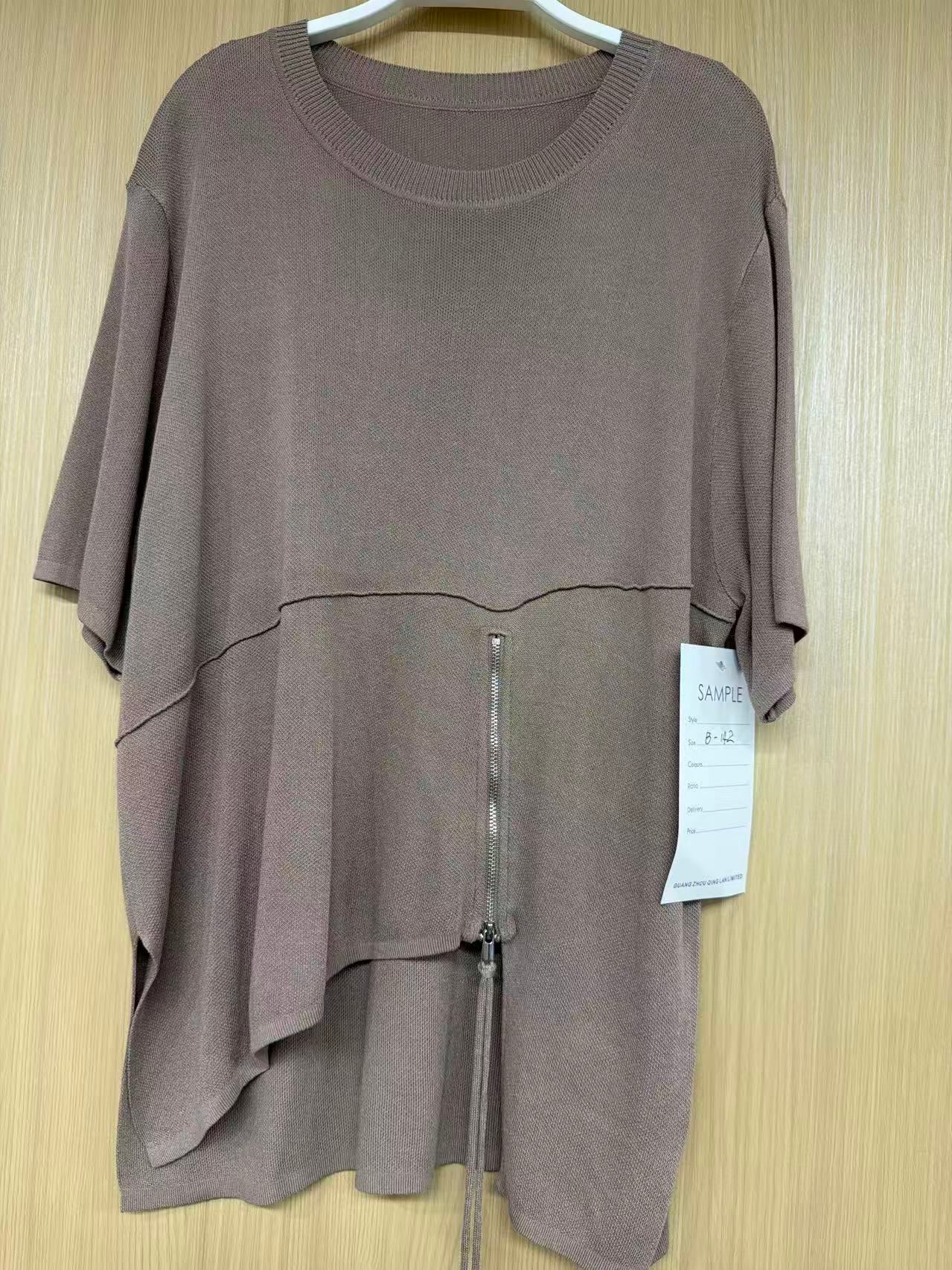 PRE-ORDER Knit Shirt with Zip B-142