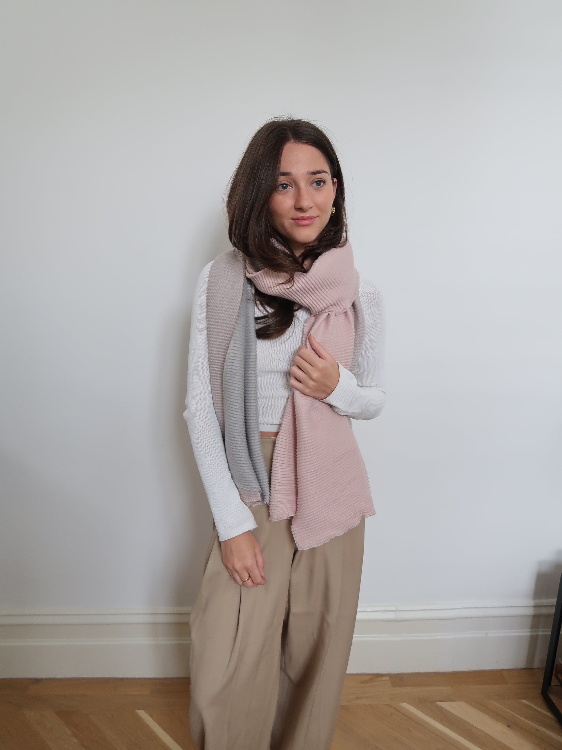 Crinkle Texture Lightweight Scarf - BWS-0800