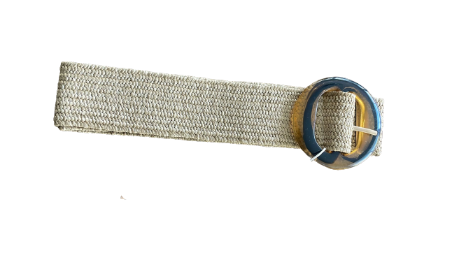 Braided Polyester Belt With Tortie Buckle - 61910
