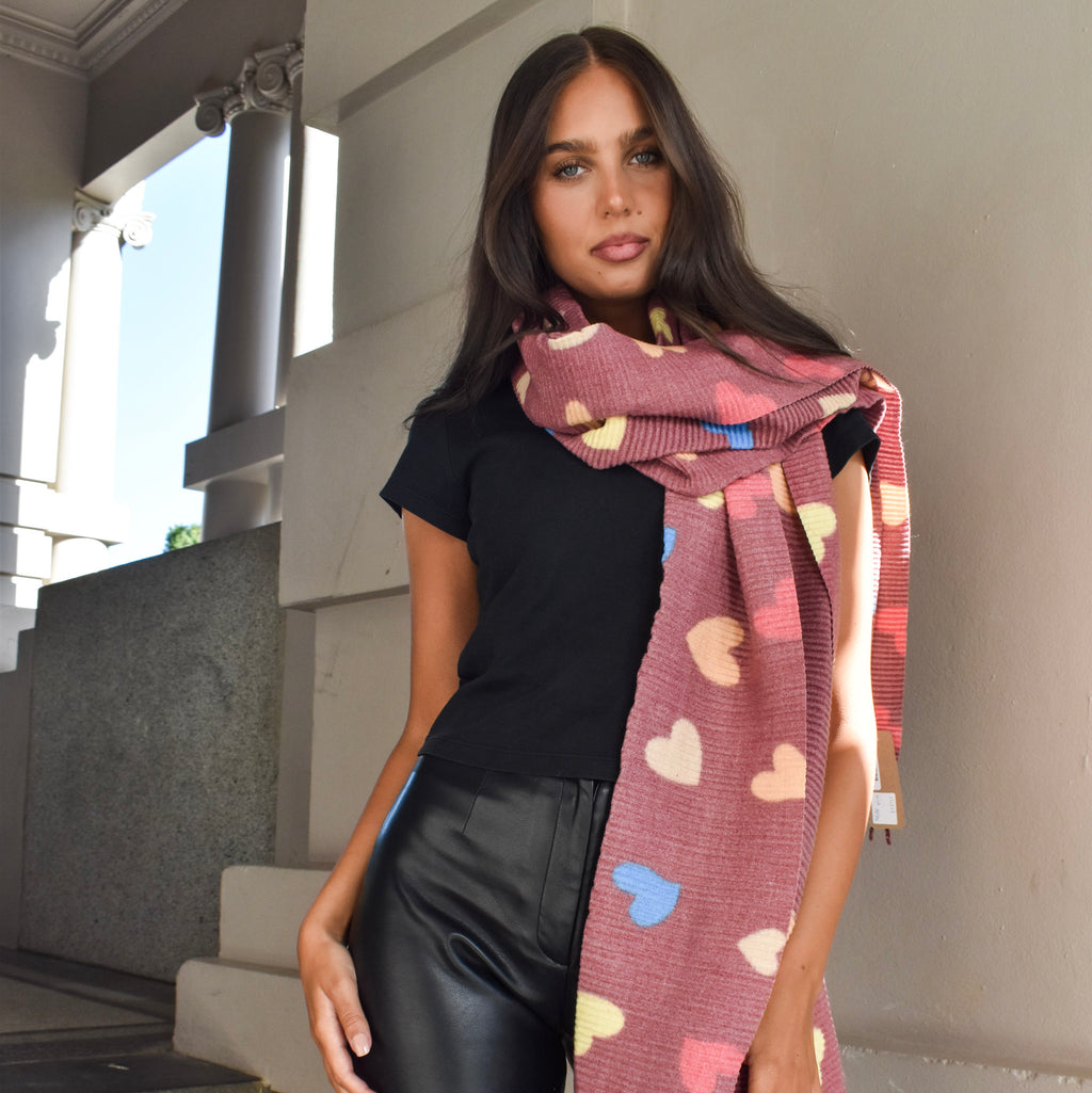 PRE-ORDER Super Soft Heart Scarf 332757