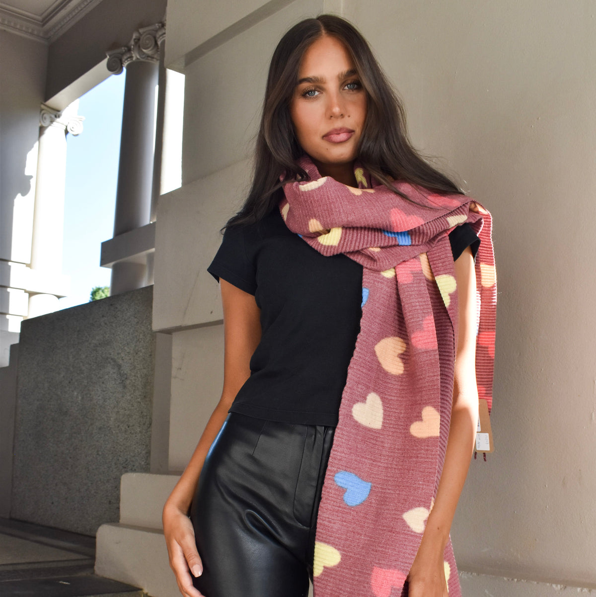 PRE-ORDER Super Soft Heart Scarf 332757