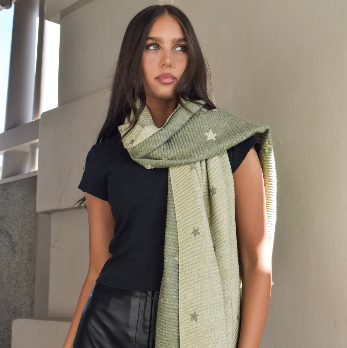 PRE-ORDER Super Soft Star Winter Scarf PWS2351