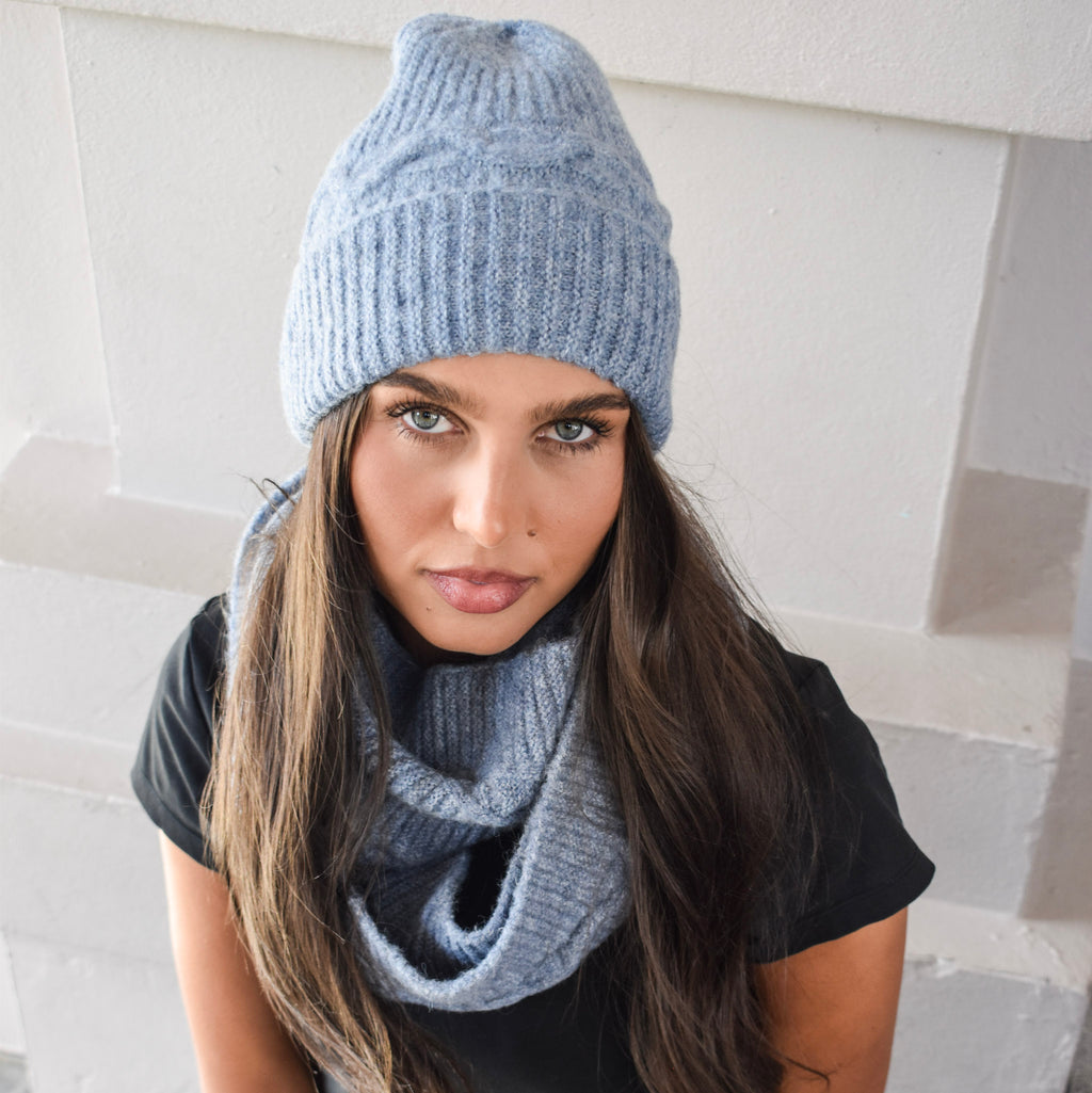 Cable Knit Snood Soft - Scarf LWK25078