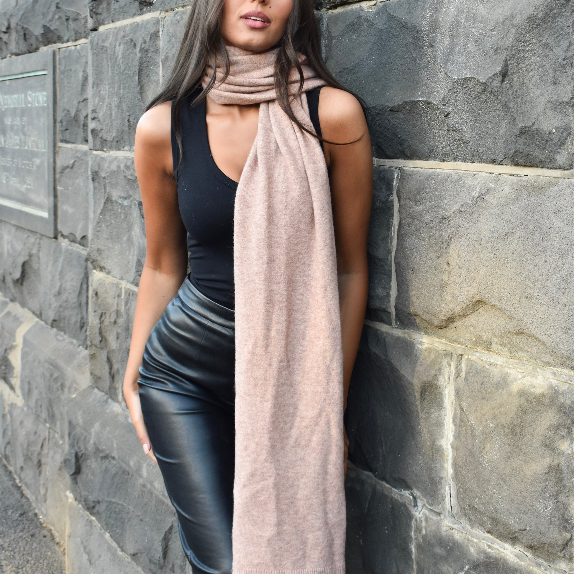 Wool Blend Scarf - TS-2420