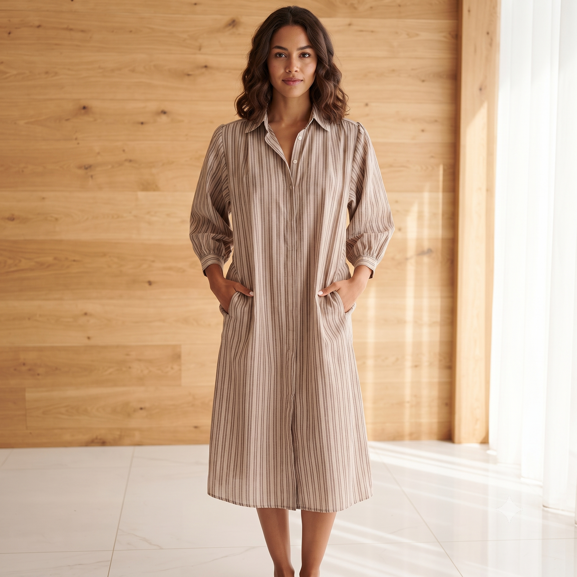 PRE-ORDER - Shirt /Dress Ballon 3/4 Sleeves 67815