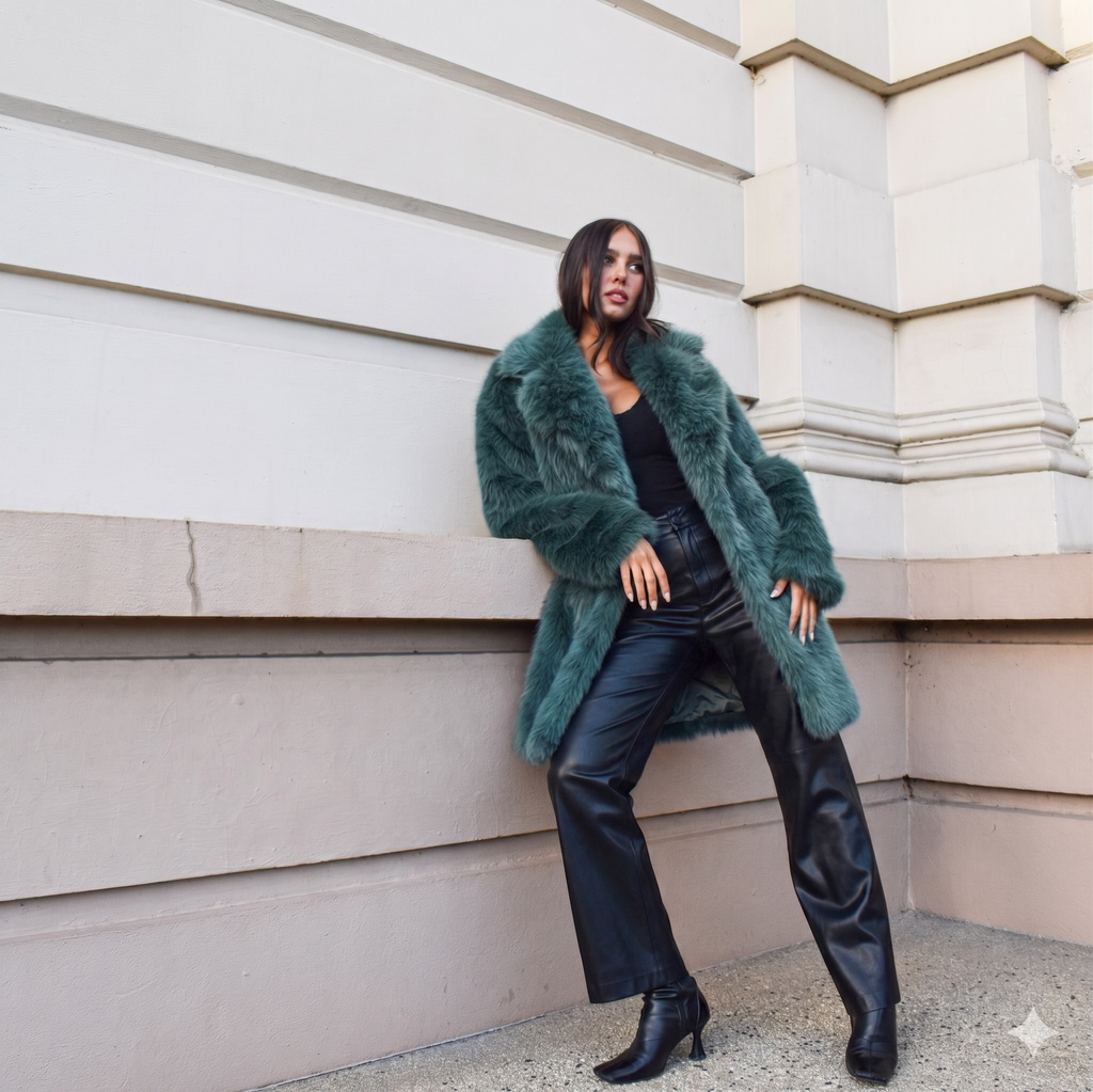 Faux Fur Long Coat KRE1176