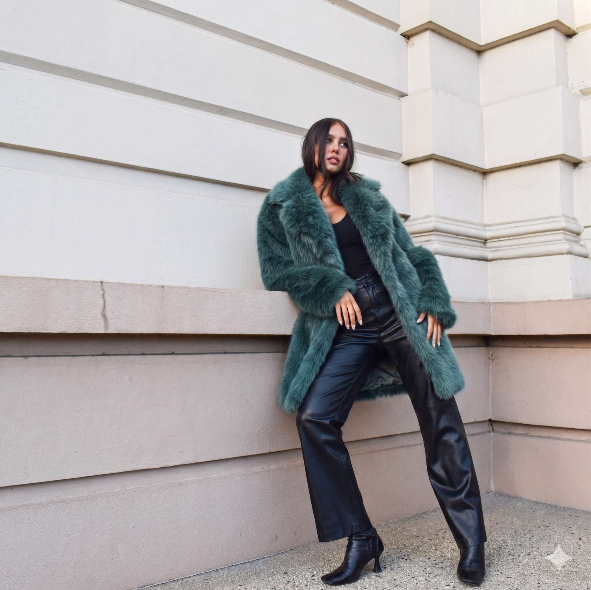 Faux Fur Long Coat KRE1176