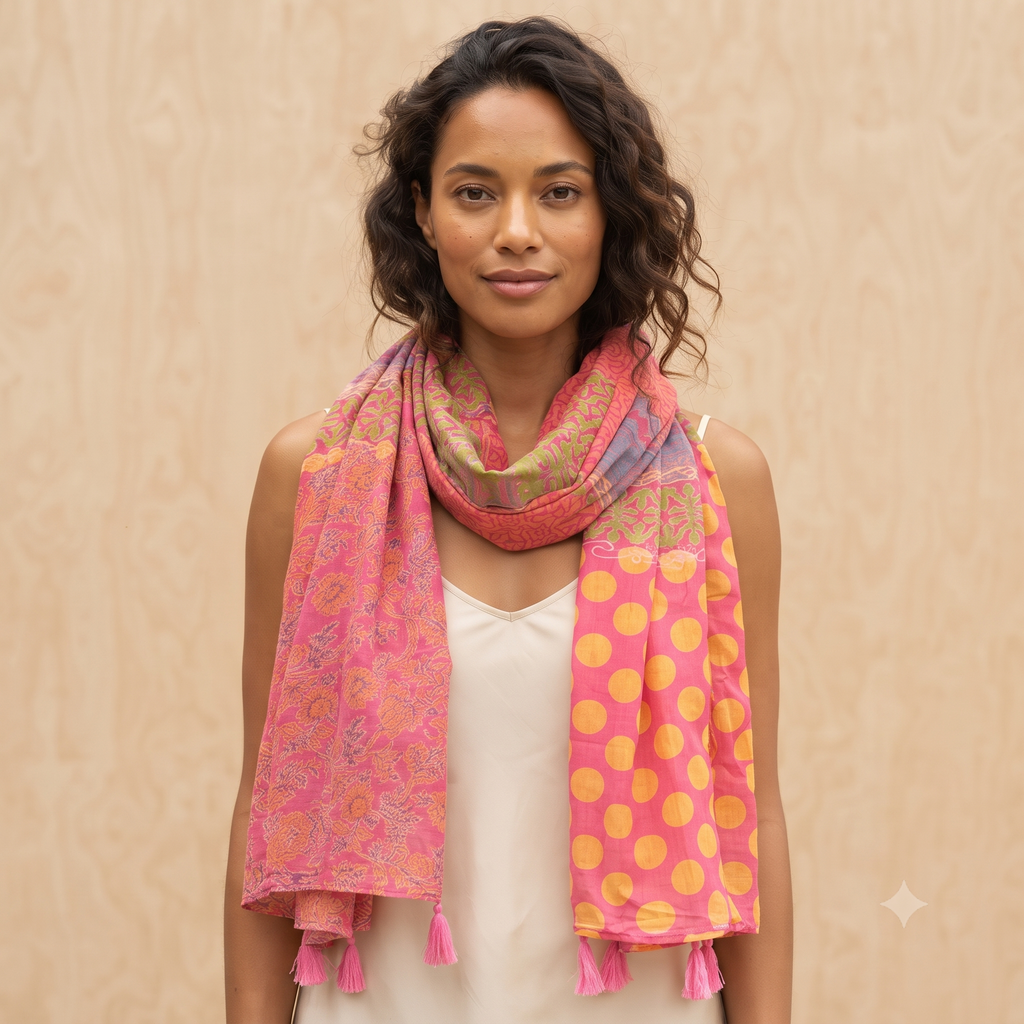 PRE-ORDER Block Print Scarf 67222