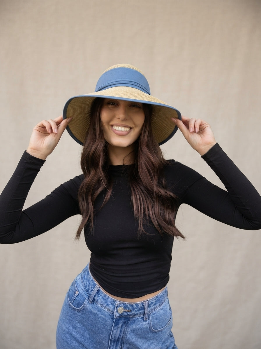 Round Summer Beach Hat - 7242