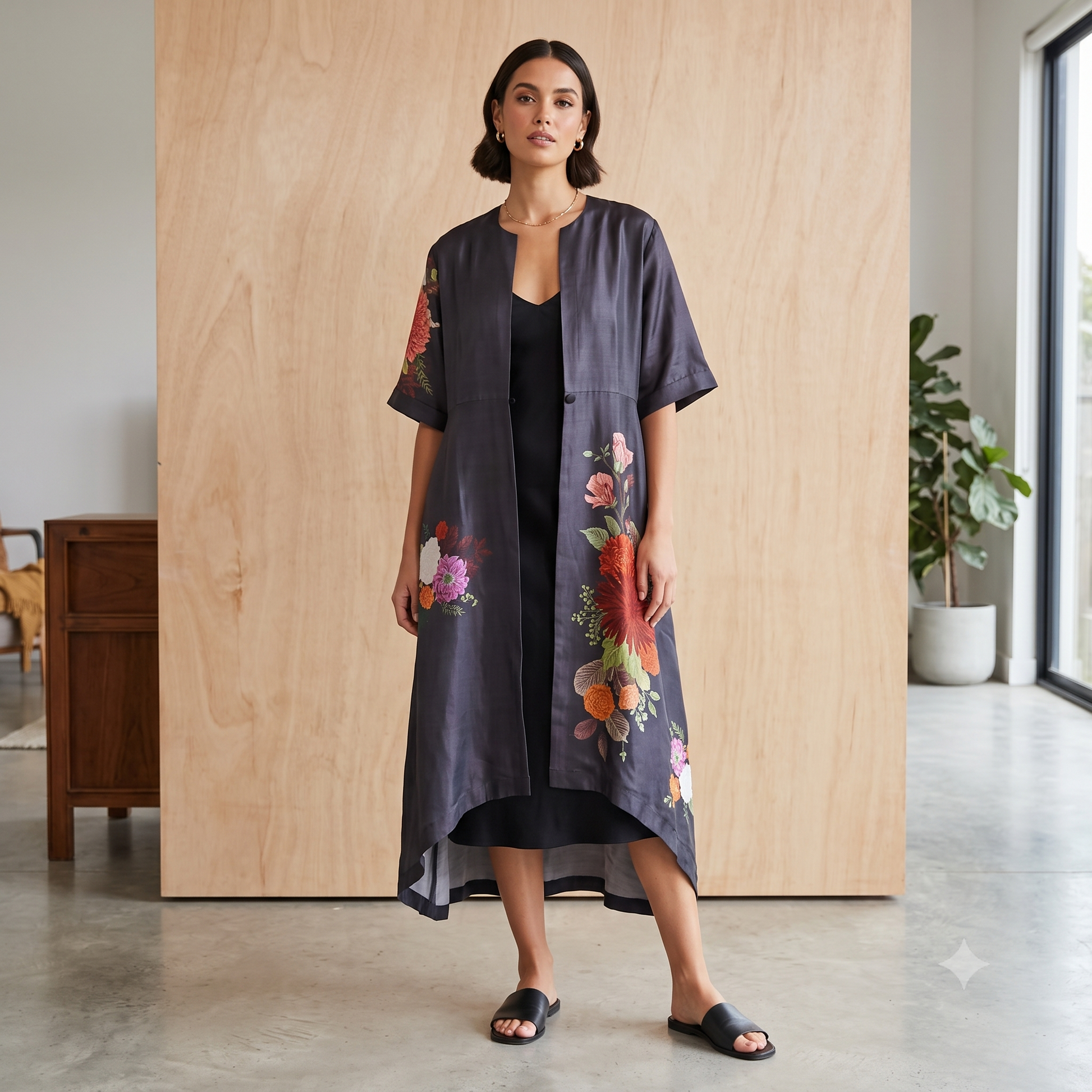 Isaura Kimono - Overlay Dress DS6009 Pure Cotton