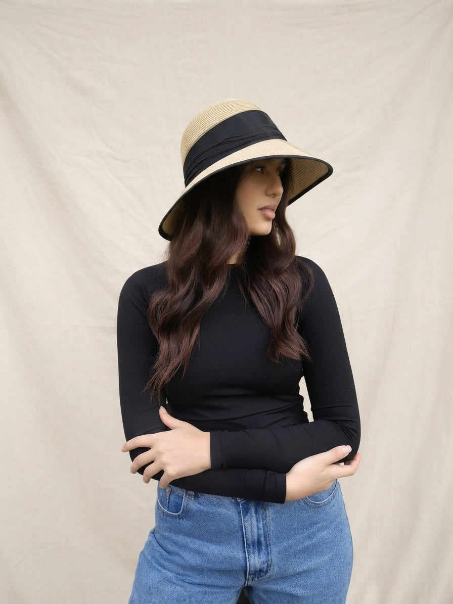 Round Summer Beach Hat - 7242