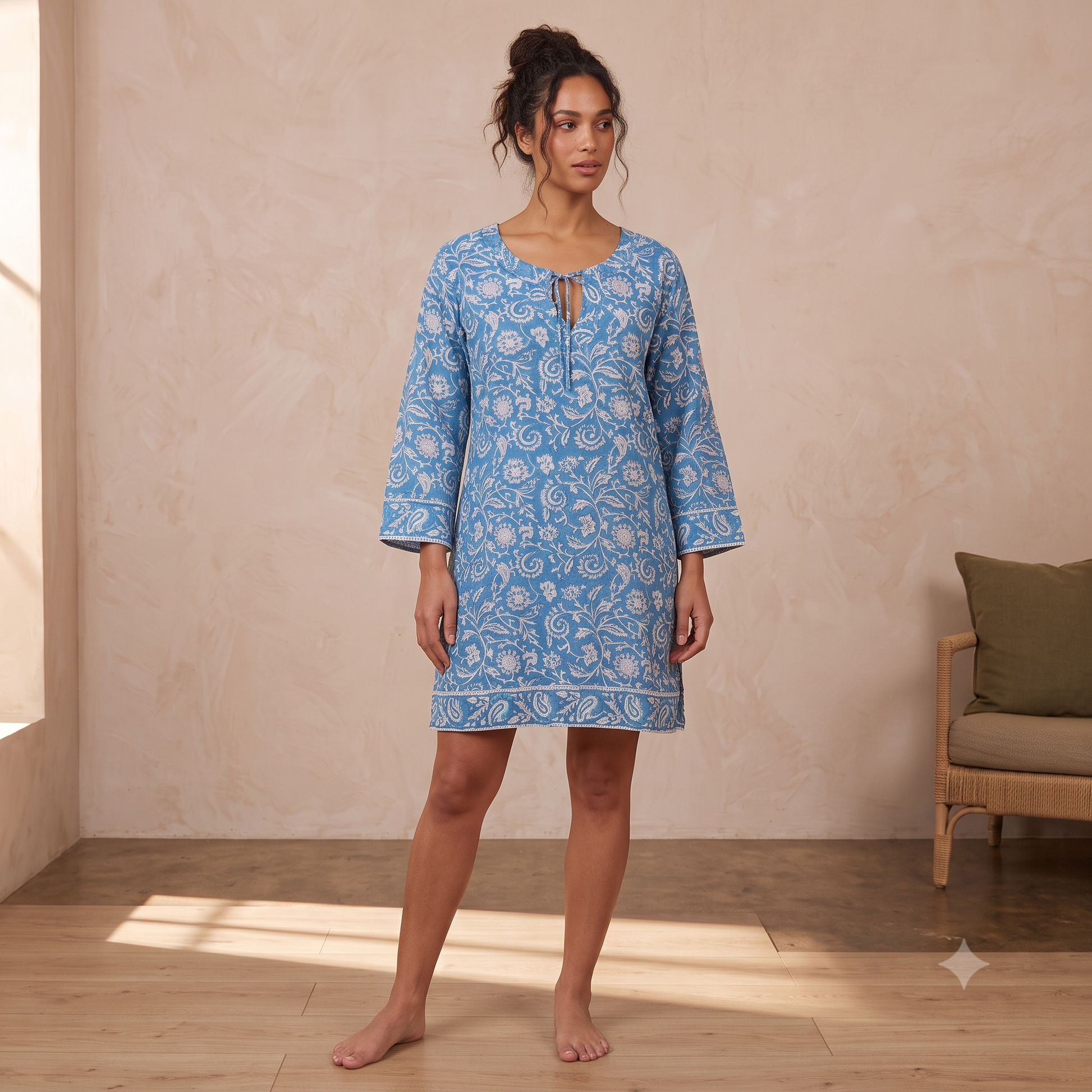 Soft and Light Pure Cotton Summer Tunic 67206