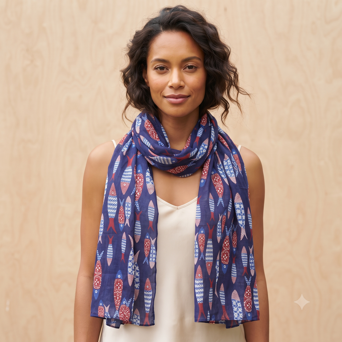 PRE-ORDER Hawaiian Fish Cotton Scarf 67178