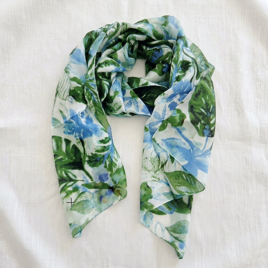 Pure Silk Scarf TS-1141/L GREEN